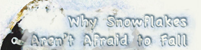 Why Snowflakes Aren't Afraid to Fall story link
